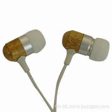 Special design wooden earbuds for promotion